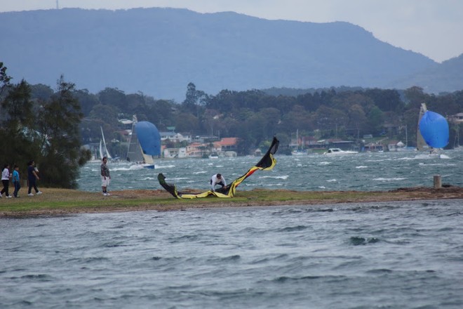 Heaven Can Wait 2012 - Kite surfing - discretion is the better part of valour © Greg Dickins